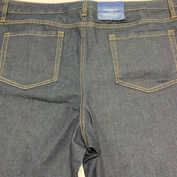 Liz Claiborne Women's Plus Size 22 Bootcut Jeans Dark Blue Denim - Picture 2 of 16